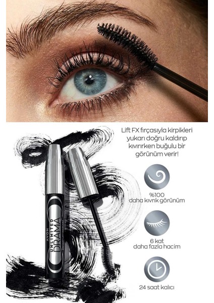 Unlimited Drama Instant Lift Maskara Blackest Black 10 Ml.