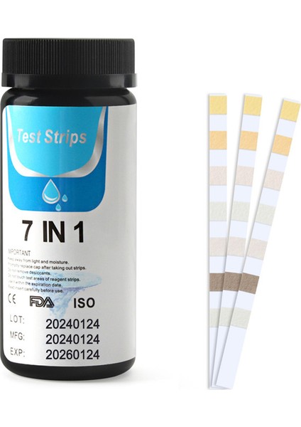 7'si 1 Arada Spa ve Havuz Test Şeritleri (Yurt Dışından)