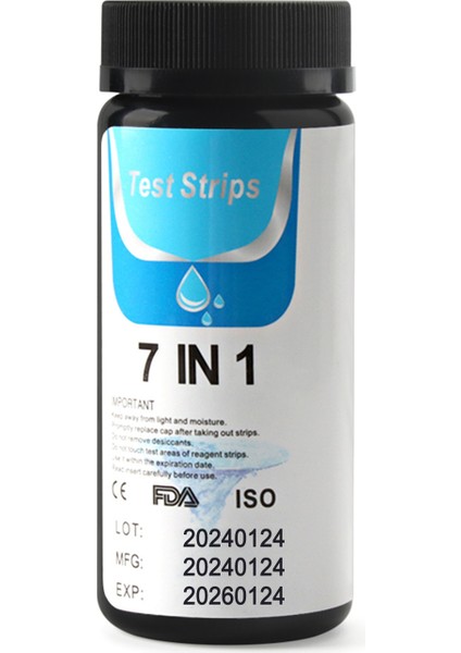 7'si 1 Arada Spa ve Havuz Test Şeritleri (Yurt Dışından)