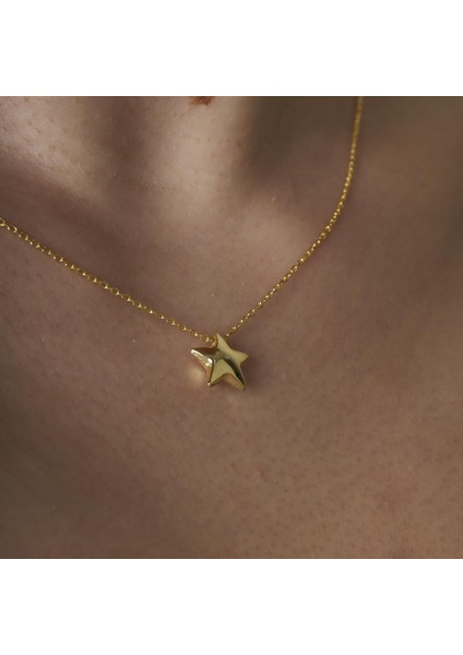 Parlak Kavisli Yıldız Kolye Ucu indirimleri