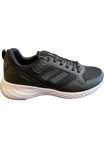 Wickers Siyah Beyaz Erkek Spor Ayakkabı Sneaker 2456