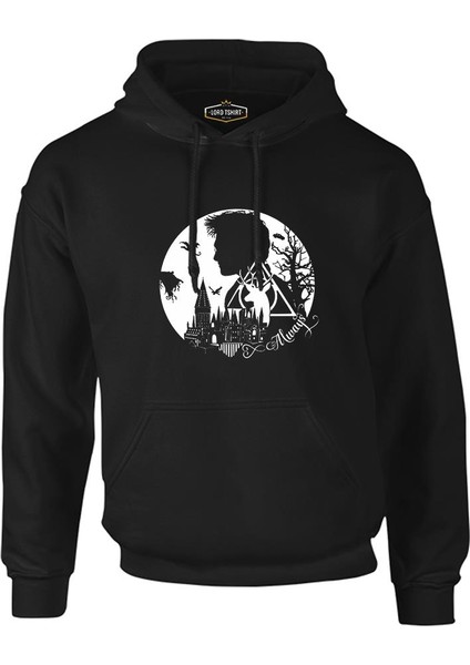 Hp - Harry Always Siyah Erkek Fermuarsız Kapşonlu