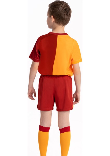 Turuncu - Kırmızı Erkek Çocuk Bisiklet Yaka Kısa Kollu Forma FN0206-836 Gs Y Nk Df Ftbl Top Ss H fiyatları