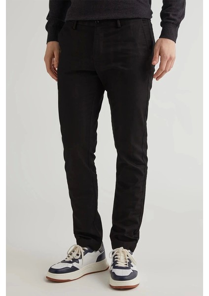 Erkek Siyah Slim Fit Pantolon indirimleri