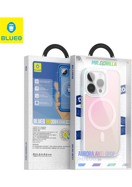 iPhone 15 Aurora Magsafe Uyumlu Anti-Drop Telefon Kılıfı