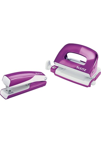 5561 Mini Zımba ve Delgeç Set Wow Metalik Mor (10 Sayfa)