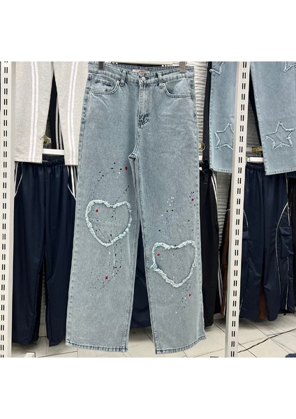 Mavi Jean Heart Vintage Baggy Kot Pantolon