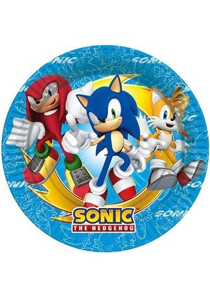 Sonic Temalı Tabak 8 Adet