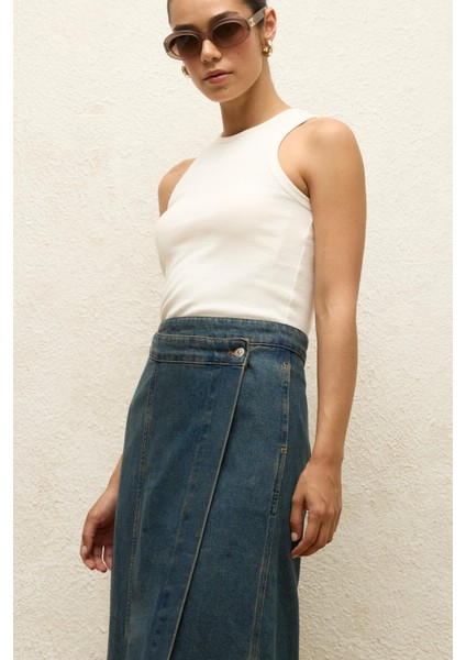 Anvelop Denim Etek Mavi fiyatları
