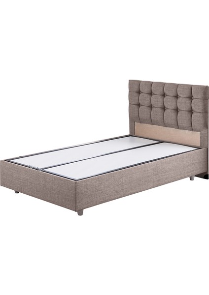Venedik Tek Kişilik Baza Başlık Comfort Yatak Seti - Kahve