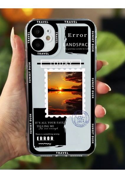 iPhone 11 Uyumlu Özel Tasarım Baskılı Premium Şeffaf Kılıf
