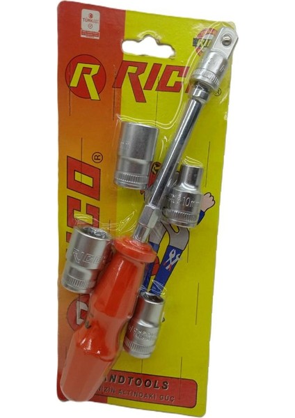 Lokma Tutucu 3/8 Adaptör 6 Köşe Set 007-RC3803