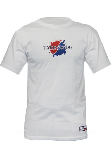 Baskılı Taekwondo Fitness Boks Muay Thai Antrenman Tişörtü Spor T-Shirt TKT834