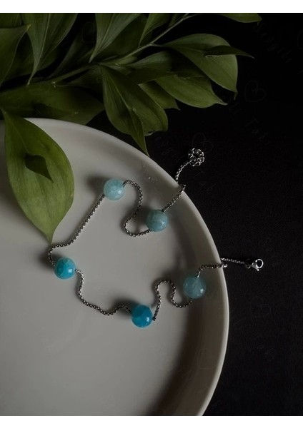 Akik Doğal Taşlı Çelik Kolye -Sevgili Takı Koleksiyonu fırsatları