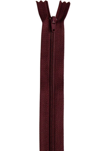 Etek Fermuarı 18 cm Bordo 01