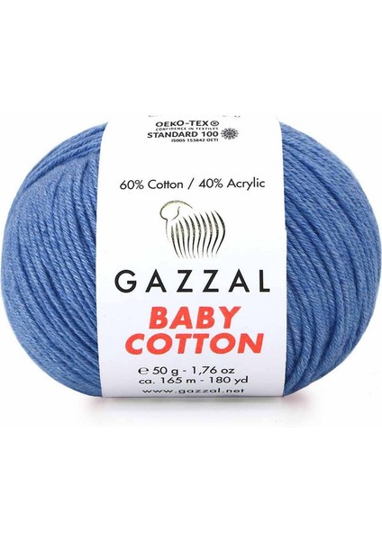 Baby Cotton El Örgü İpi Kot Mavi 3431