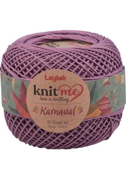 Knit Me Karnaval El Örgü Ipi Koyu Lila 04286 50 Gr.