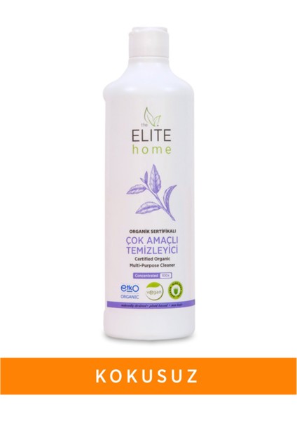 The Elite Home Organik Sertifikalı Çok Amaçlı Genel Temizleyici 750 ml , Kokusuz