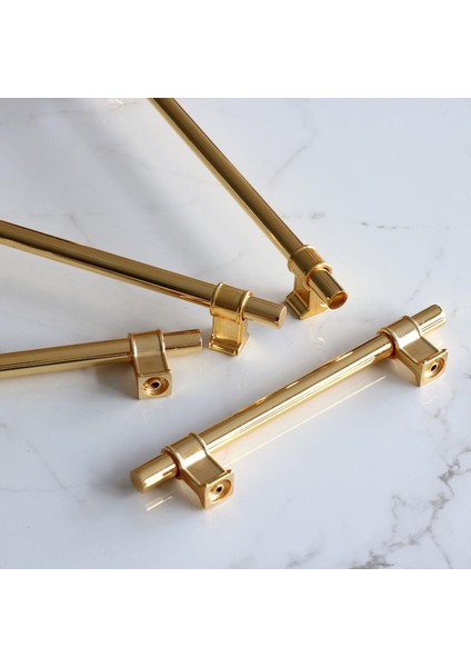 Hisar Altın Gold Düz Metal Kulp Kulbu 160 mm Çekmece Mobilya Mutfak Dolabı Kulbu