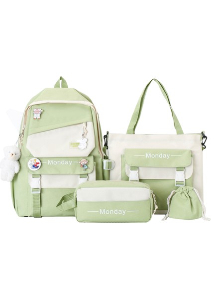 Ortaokul Öğrencisi Sırt Çantası, Lise Öğrencisi Sırt Çantası, Büyük Kapasiteli Taze Seyahat Çantası, Sevimli Ilkokul Öğrencisi Çantası (Yurt Dışından)