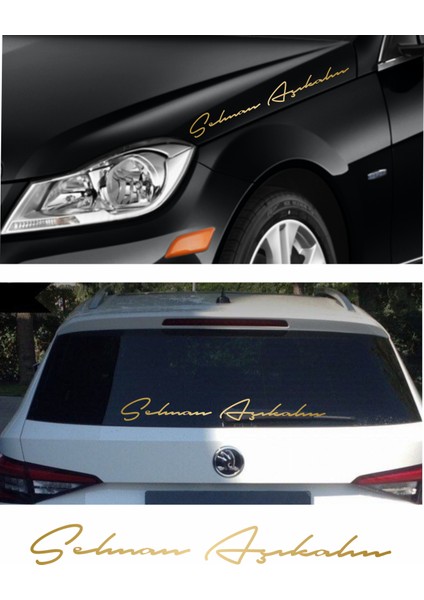 Kişiye Özel 2 Adet Isim Sticker El Yazısı Isim Oto Araba Motosiklet Sticker Q35 fiyatları