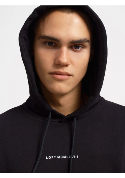 Siyah Erkek Sweatshirt LF 2034269