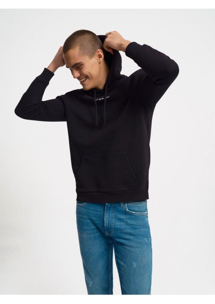 Siyah Erkek Sweatshirt LF 2034269
