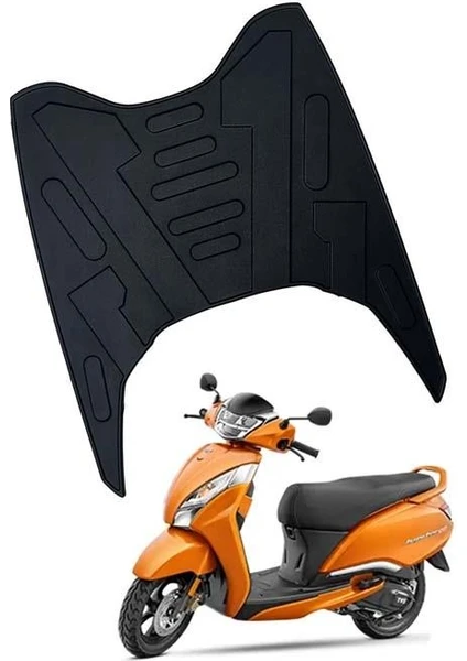 Moto Express Tvs JUPITER125 2023-2024 Kauçuk Lastik Alt Basamak Paspas Aksesuar Siyah