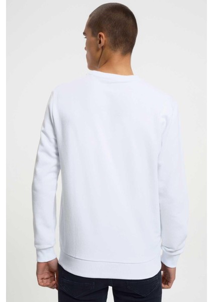 Beyaz Erkek Sweatshirt LF 2031655