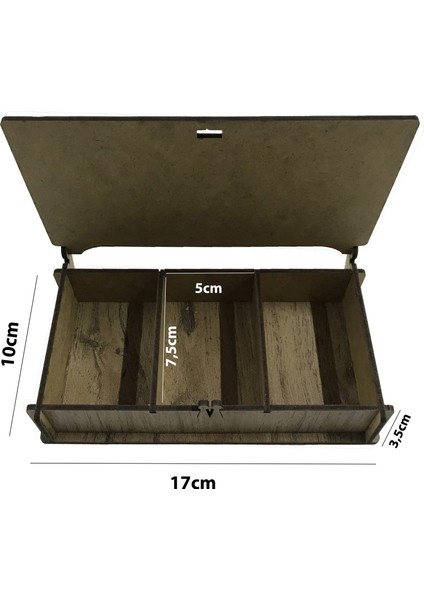 Ahşap Boncuk Makrome Süsleme Seti 3X40 Gram (Ahşap Kutulu)