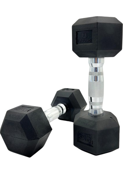 Hex Dambıl Kauçuk Altıgen Dambıl Hex Dumbbell 1 Adet