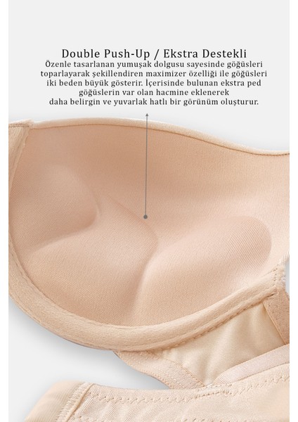 Andes 2527 Ten Double Push Up / Ekstra Dolgulu Mikro Basic Sütyen modelleri