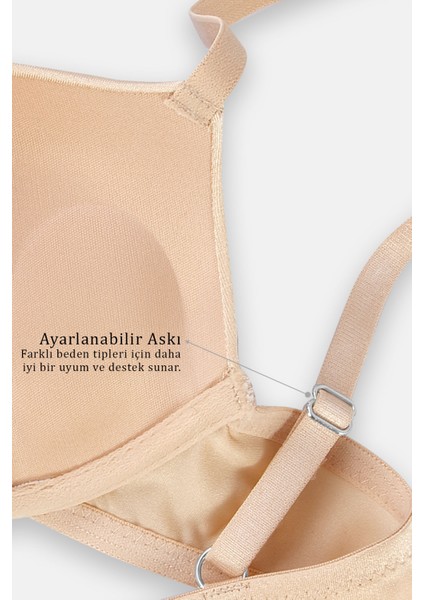 Andes 2527 Ten Double Push Up / Ekstra Dolgulu Mikro Basic Sütyen indirimleri
