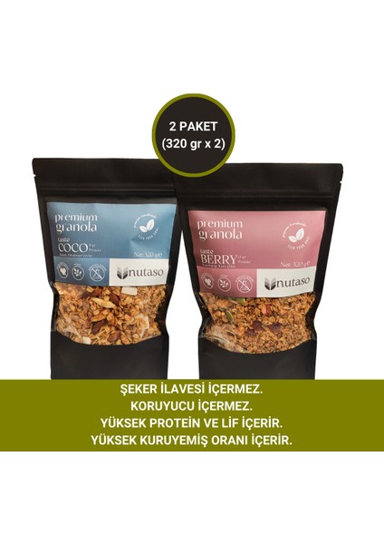 Coco granola 320 G + Berry granola 320 G