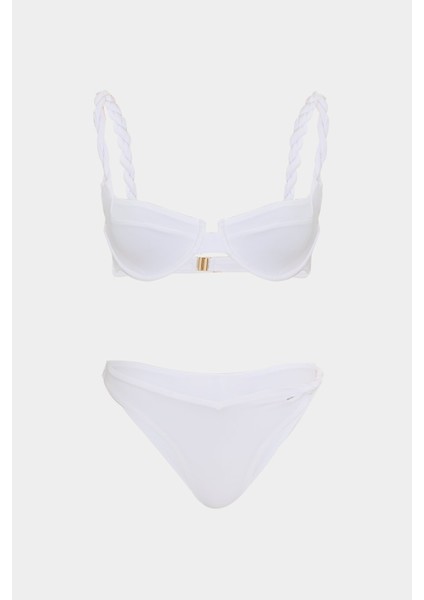 Premium Burgu Askı Detaylı Frıgg Fit Kadın Bikini Üstü