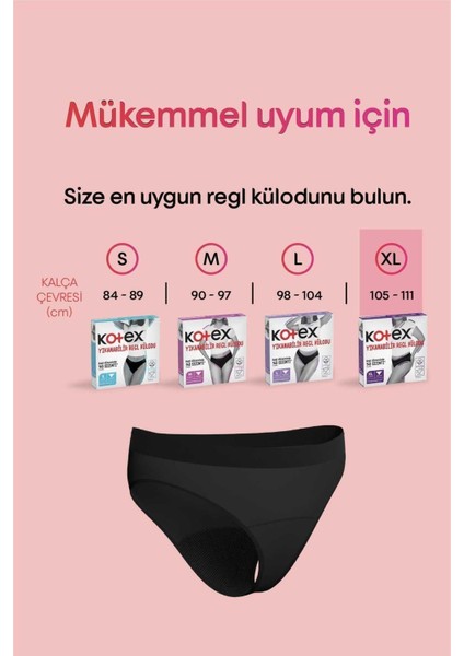 Yıkanabilir Regl Külodu XL Beden Nefes Alabilen Yüzey ile Gün Boyu Konfor Sağlar fırsatları