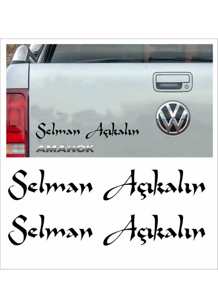 Kişiye Özel Yazı 2 Adet Isim Soyisim Sticker 02105 fiyatları