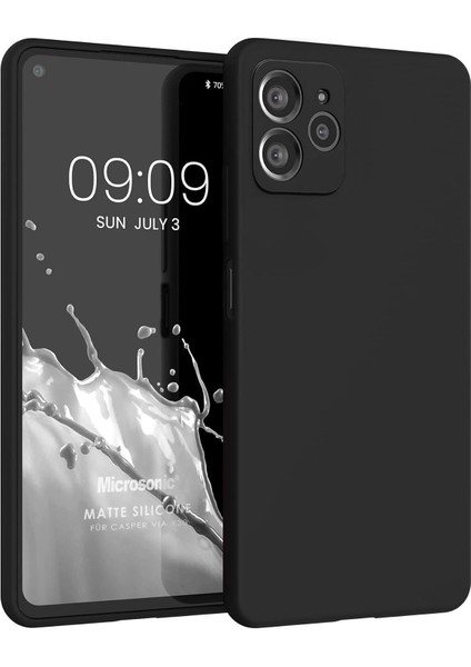 Matte Silicone Casper Via X30 Kılıf Siyah