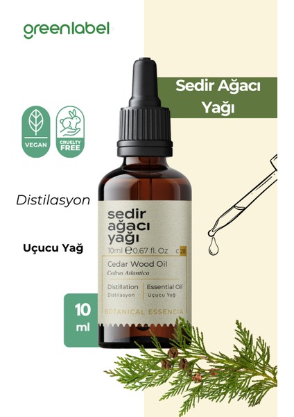 Sedir Ağacı Yağı %100 Doğal Ve Saf 10ml