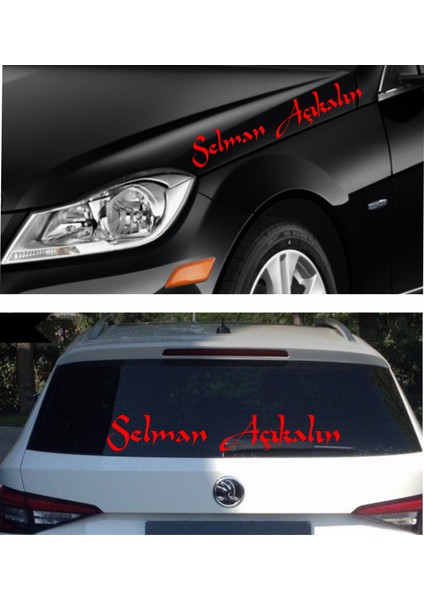 Kişiye Özel Yazı 2 Adet Isim Soyisim Sticker 02105 fiyatları