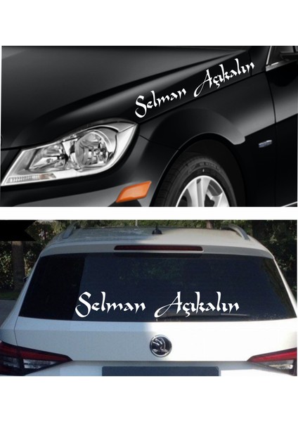 Kişiye Özel Yazı 2 Adet Isim Soyisim Sticker 02105 fiyatları