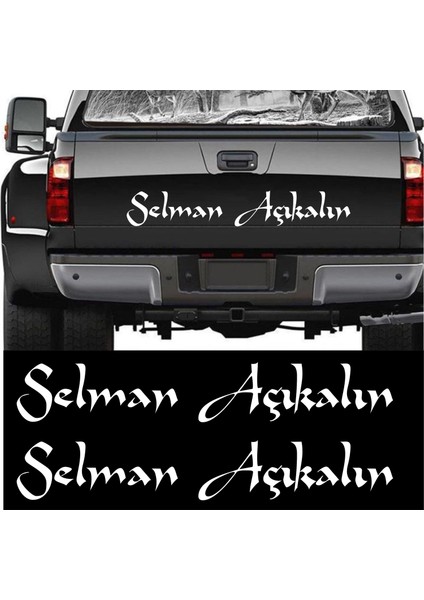 Kişiye Özel Yazı 2 Adet Isim Soyisim Sticker 02105