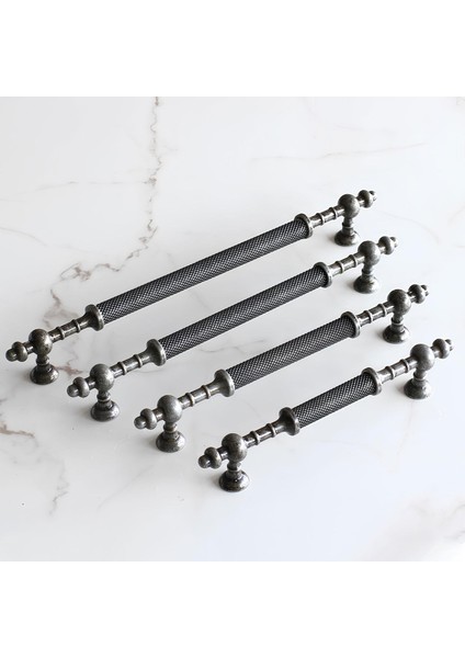 Ladin Antik Gümüş Metal Kulp 224 mm Mobilya Çekmece Mutfak Dolabı Kulbu fırsatları