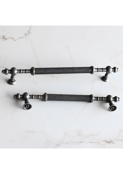 Ladin Antik Gümüş Metal Kulp 224 mm Mobilya Çekmece Mutfak Dolabı Kulbu fiyatları