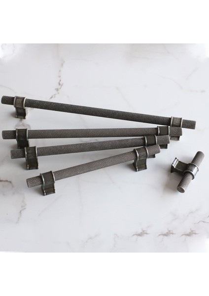Hisar Eskitme Antik Gümüş Metal 128 mm Tırtık Mobilya Mutfak Çekmece Dolap Kulpu Kulbu Kulpları indirimleri