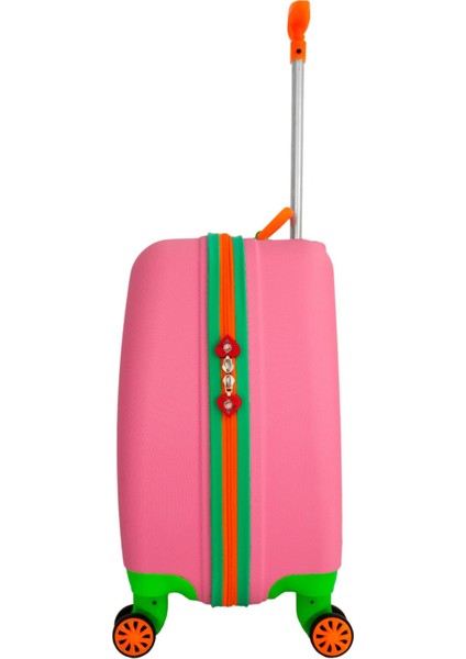 Tekno Trust 1'li WX-412 Şapkalı Kız Pembe Kız Çocuk Valizi Parça Mevcut Değil 100% Saf Küçük (Kabin) Boy Pembe fırsatları