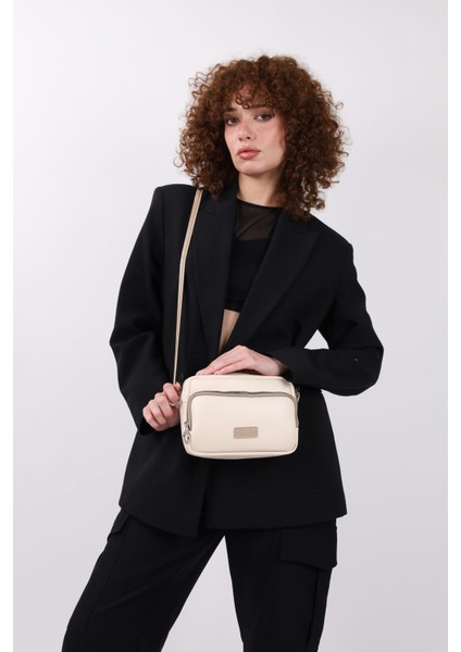 Tekno Trust 1 - 3 L Kadın Krem Vizon 2 Gözlü Ayarlanabilir Askılı Omuz ve Çapraz Çanta Suni Deri Type 4 Ek Özel fiyatları