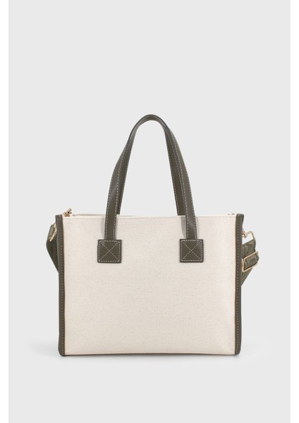 Tekno Trust Düz Kadın Haki Kanvas Fermuar Detaylı Çapraz Askılı Çanta Casual/günlük Vegan 0 -1 L Basic Tekstil fırsatları