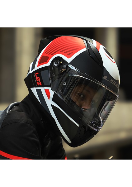 Rapıd 2 Race Grıd Mat Beyaz-Kırmızı Kask