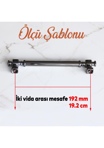 Talas Füme Düz Metal Kulp 192 mm Mobilya Çekmece Mutfak Dolabı Kulbu modelleri